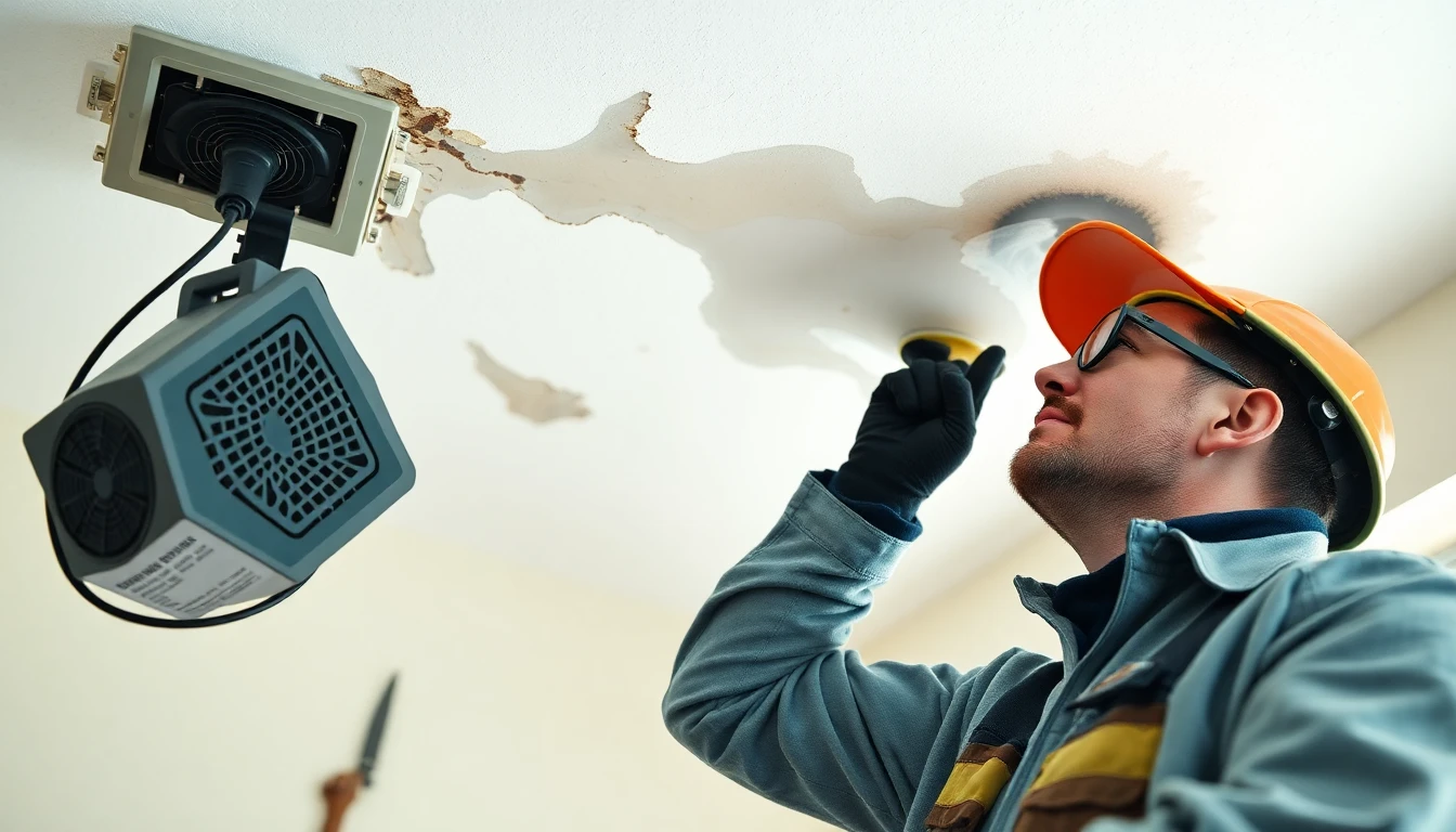 Ceiling Water Damage Repair